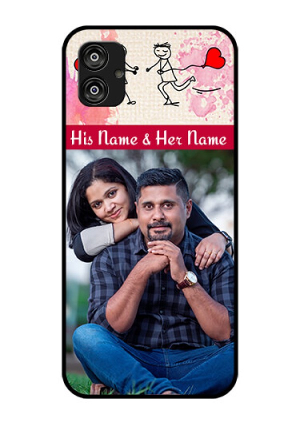 Samsung Galaxy F04 Photo Printing on Glass Case - You and Me Case Design
