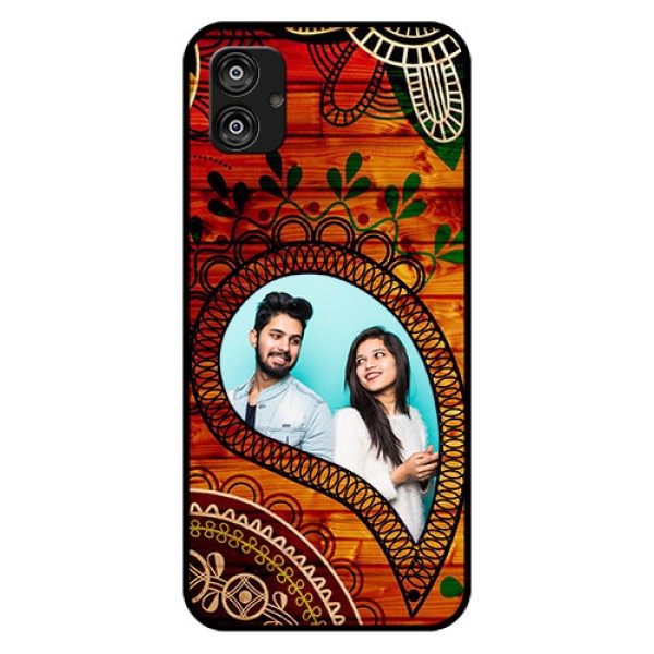 Samsung Galaxy F04 Personalized Glass Phone Case - Abstract Colorful Design