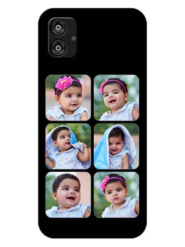 Custom Samsung Galaxy F04 Photo Printing on Glass Case - Multiple Pictures Design