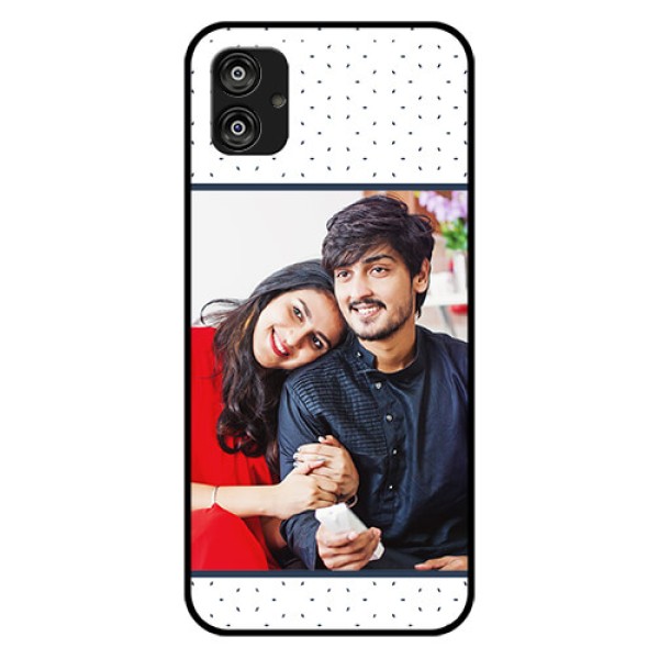 Samsung Galaxy F04 Personalized Glass Phone Case - Premium Dot Design