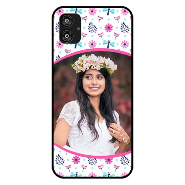Samsung Galaxy F04 Photo Printing on Glass Case - Colorful Flower Design Samsung Galaxy F04 Photo Printing on Glass Case - Colorful Flower Design
