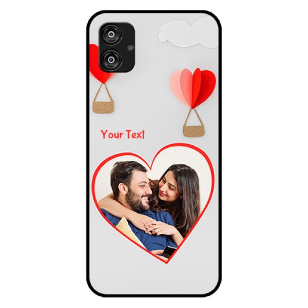 Samsung Galaxy F04 Custom Glass Mobile Case - Parachute Love Design