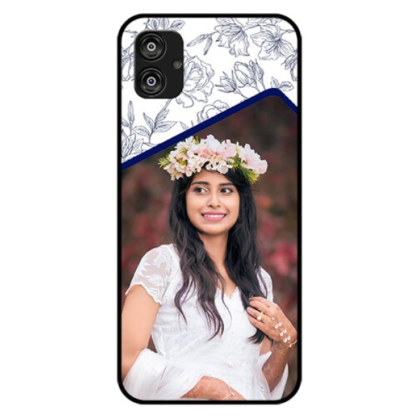 Samsung Galaxy F04 Personalized Glass Phone Case - Premium Floral Design Samsung Galaxy F04 Personalized Glass Phone Case - Premium Floral Design