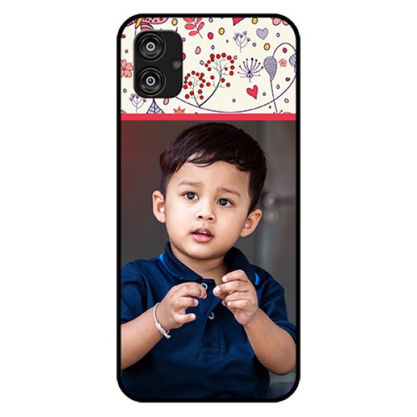 Samsung Galaxy F04 Custom Glass Mobile Case - Premium Floral Design