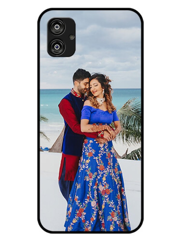 Custom Samsung Galaxy F04 Photo Printing on Glass Case - Upload Full Picture Design