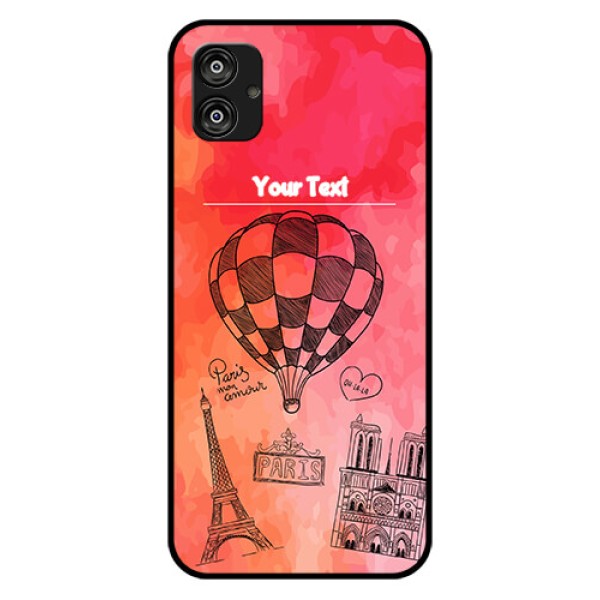 Samsung Galaxy F04 Custom Glass Phone Case - Paris Theme Design