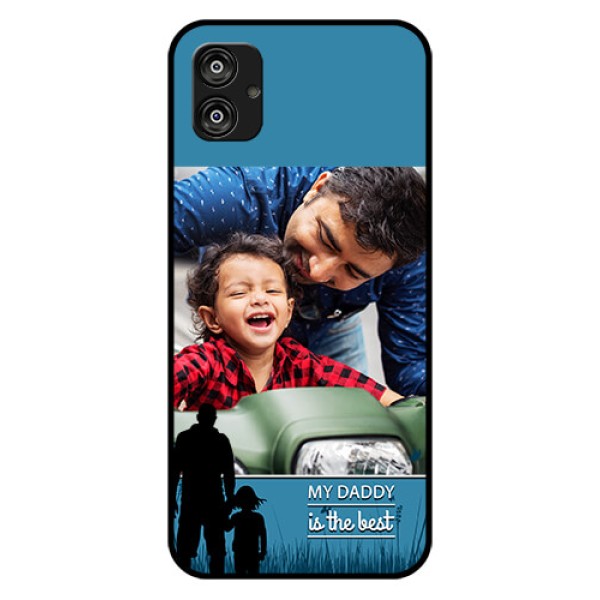 Samsung Galaxy F04 Custom Glass Mobile Case - Best dad design