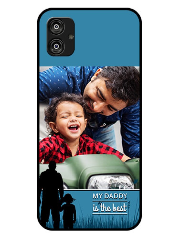 Custom Samsung Galaxy F04 Custom Glass Mobile Case - Best dad design