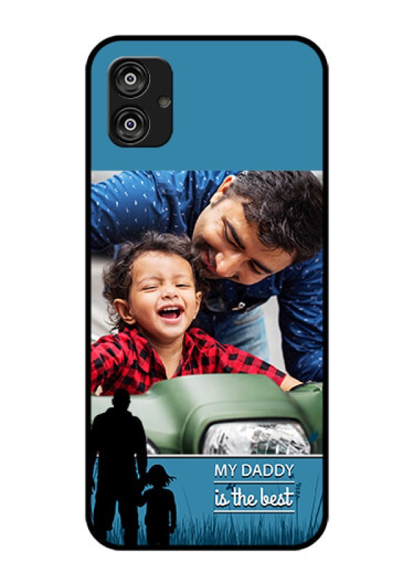 Samsung Galaxy F04 Custom Glass Mobile Case - Best dad design