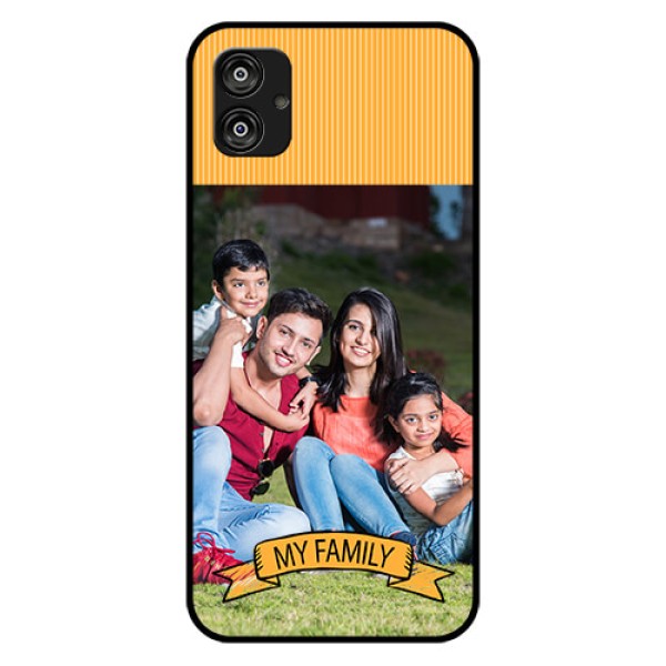 Samsung Galaxy F04 Custom Glass Phone Case - My Family Design