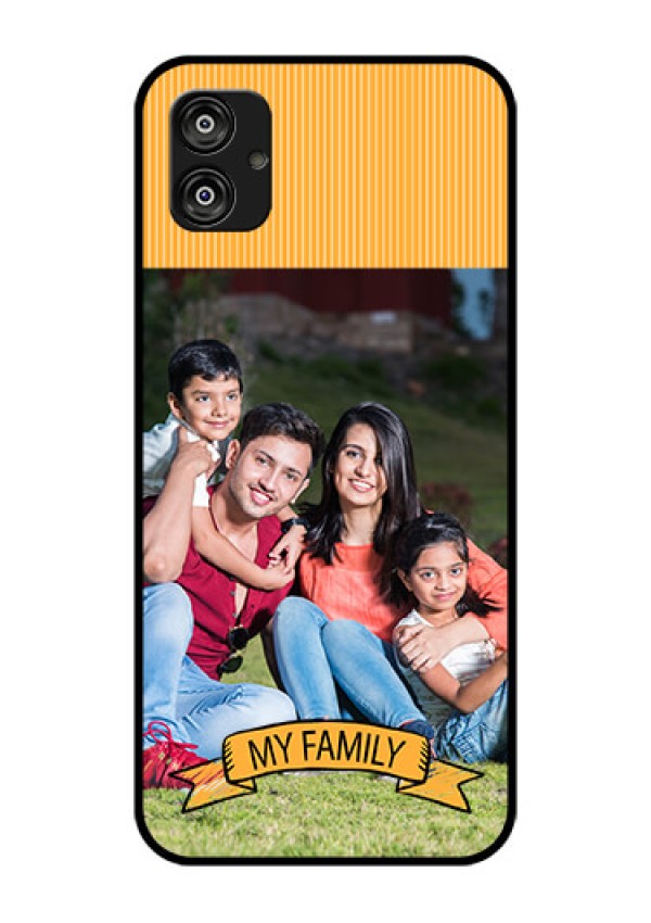 Samsung Galaxy F04 Custom Glass Phone Case - My Family Design