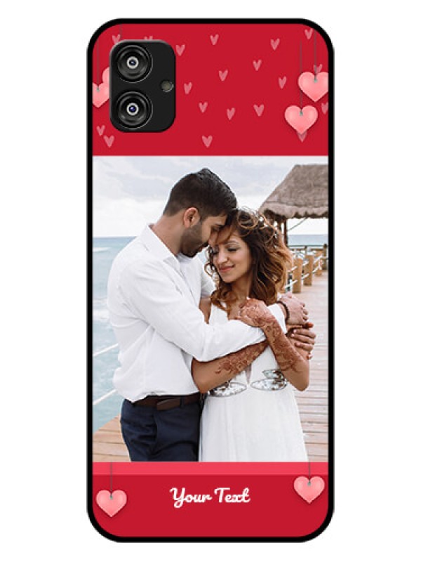 Custom Samsung Galaxy F04 Custom Glass Phone Case - Valentines Day Design