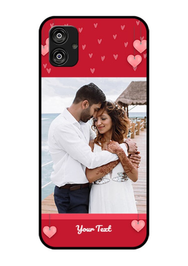 Samsung Galaxy F04 Custom Glass Phone Case - Valentines Day Design