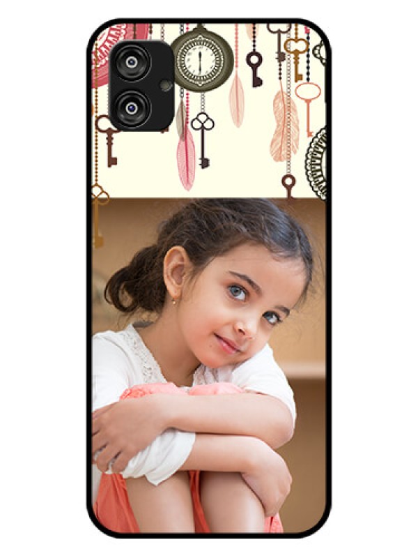 Custom Samsung Galaxy F04 Custom Glass Mobile Case - Boho Style Design