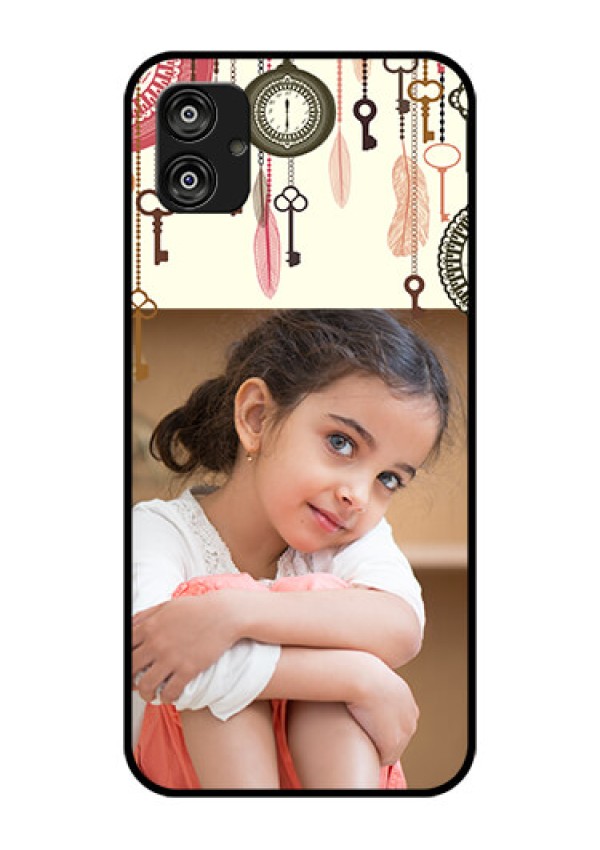 Samsung Galaxy F04 Custom Glass Mobile Case - Boho Style Design