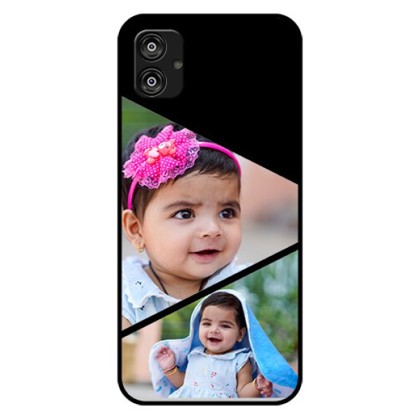 Samsung Galaxy F04 Custom Glass Phone Case - Semi Cut Design