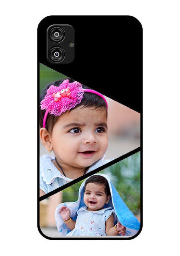 Samsung Galaxy F04 Custom Glass Phone Case - Semi Cut Design