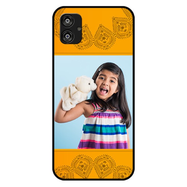 Samsung Galaxy F04 Personalized Glass Phone Case - Photo Wedding Design Samsung Galaxy F04 Personalized Glass Phone Case - Photo Wedding Design