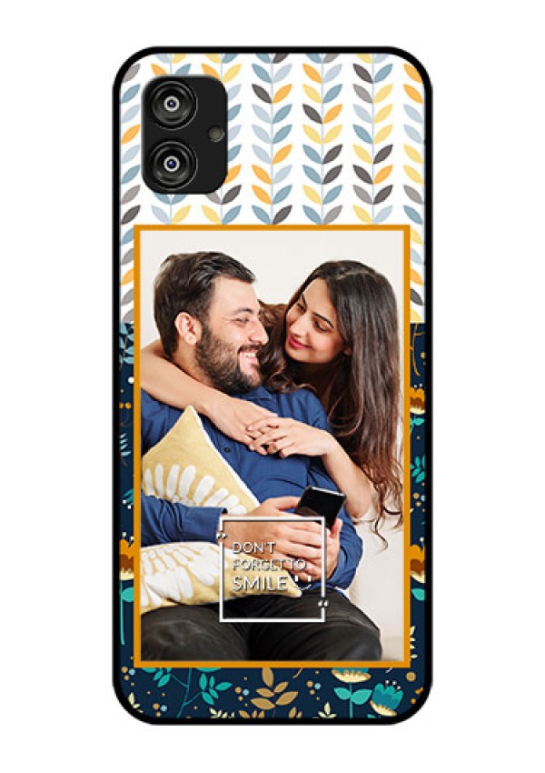 Samsung Galaxy F04 Custom Glass Mobile Case - Pattern Design