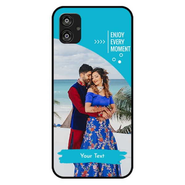 Samsung Galaxy F04 Custom Glass Mobile Case - Happy Moment Design