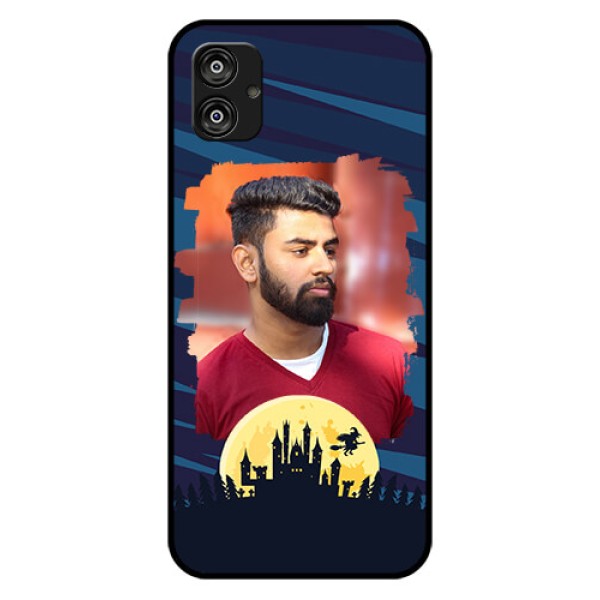 Samsung Galaxy F04 Photo Printing on Glass Case - Halloween Witch Design Samsung Galaxy F04 Photo Printing on Glass Case - Halloween Witch Design