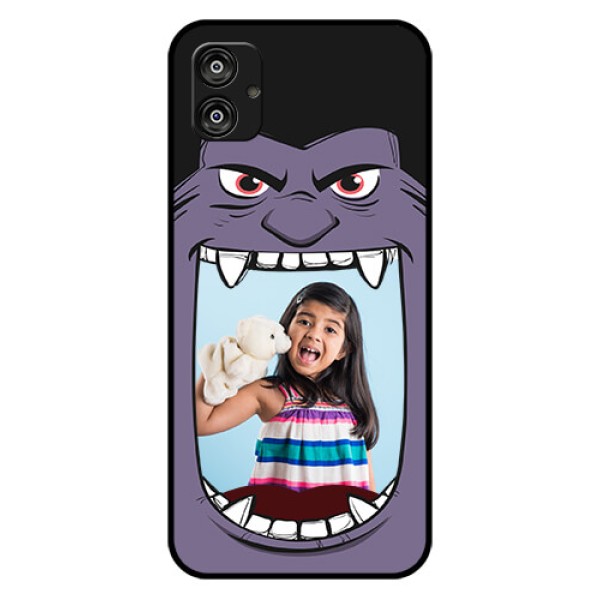 Samsung Galaxy F04 Custom Glass Phone Case - Angry Monster Design