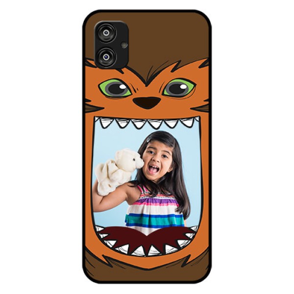 Samsung Galaxy F04 Photo Printing on Glass Case - Owl Monster Back Case Design Samsung Galaxy F04 Photo Printing on Glass Case - Owl Monster Back Case Design