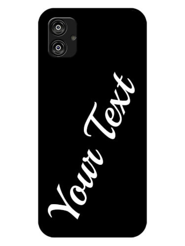 Custom Samsung Galaxy F04 Custom Glass Mobile Cover with Your Name