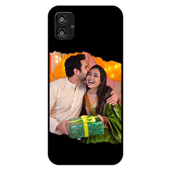 Galaxy F04 Custom Glass Phone Case - Tear-off Design