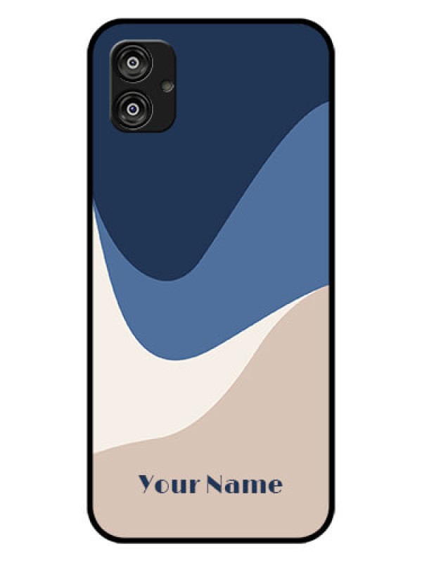 Custom Galaxy F04 Custom Glass Phone Case - Abstract Drip Art Design