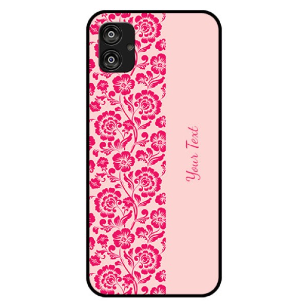 Galaxy F04 Custom Glass Phone Case - Attractive Floral Pattern Design Galaxy F04 Custom Glass Phone Case - Attractive Floral Pattern Design