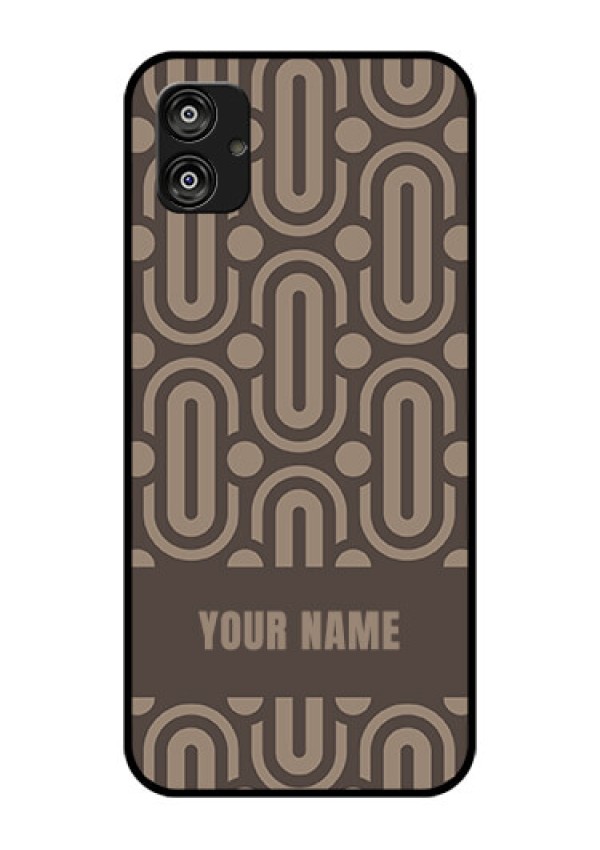 Galaxy F04 Custom Glass Phone Case - Captivating Zero Pattern Design