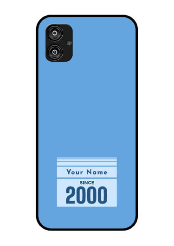 Galaxy F04 Custom Glass Mobile Case - Custom Year of birth Design