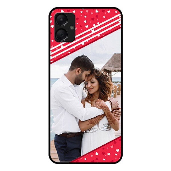 Galaxy F05 Custom Glass Phone Case - Valentines Gift Design