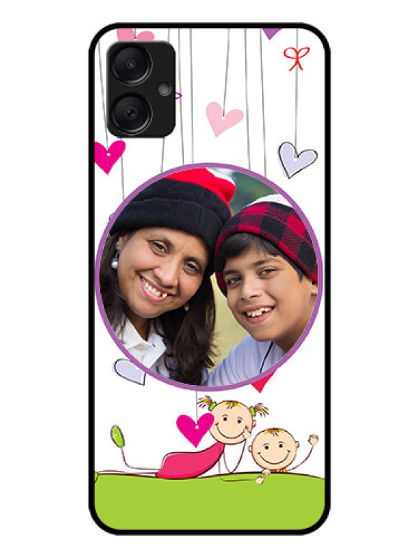 Custom Galaxy F05 Custom Glass Phone Case - Cute Kids Phone Case Design