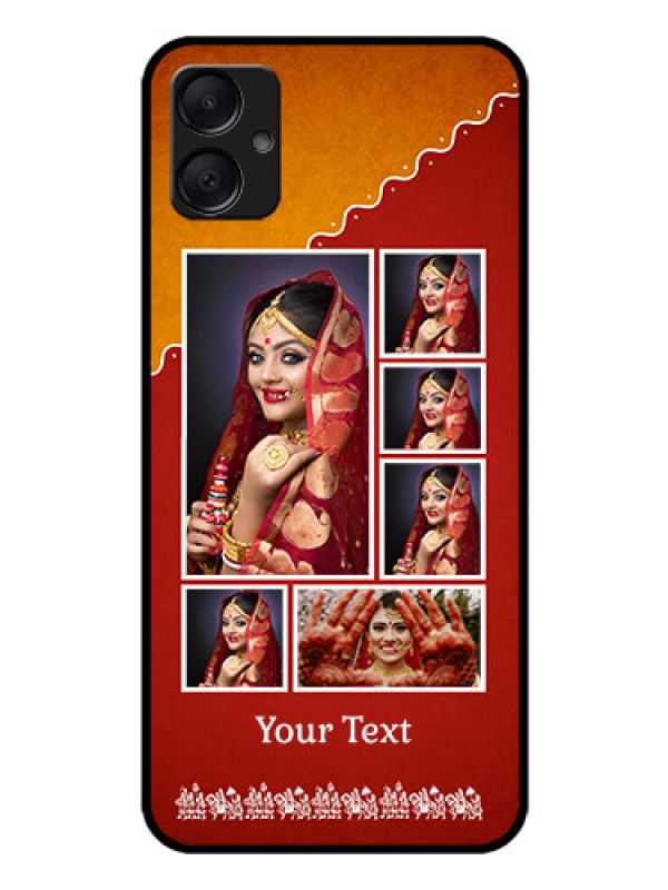 Custom Galaxy F05 Custom Glass Phone Case - Wedding Pic Upload Design