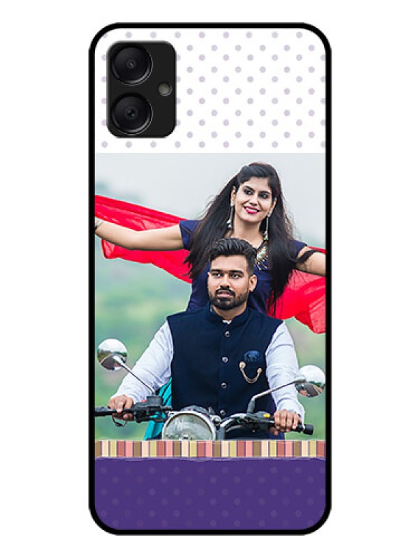 Custom Galaxy F05 Custom Glass Phone Case - Cute Family Design