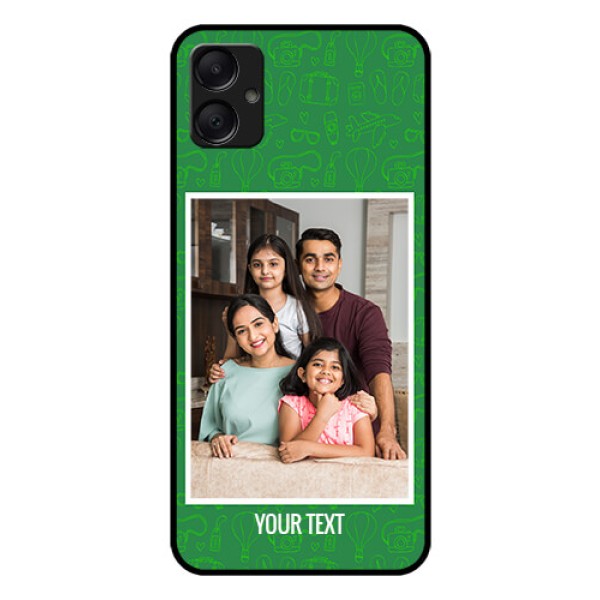 Galaxy F05 Custom Glass Phone Case - Picture Upload Design