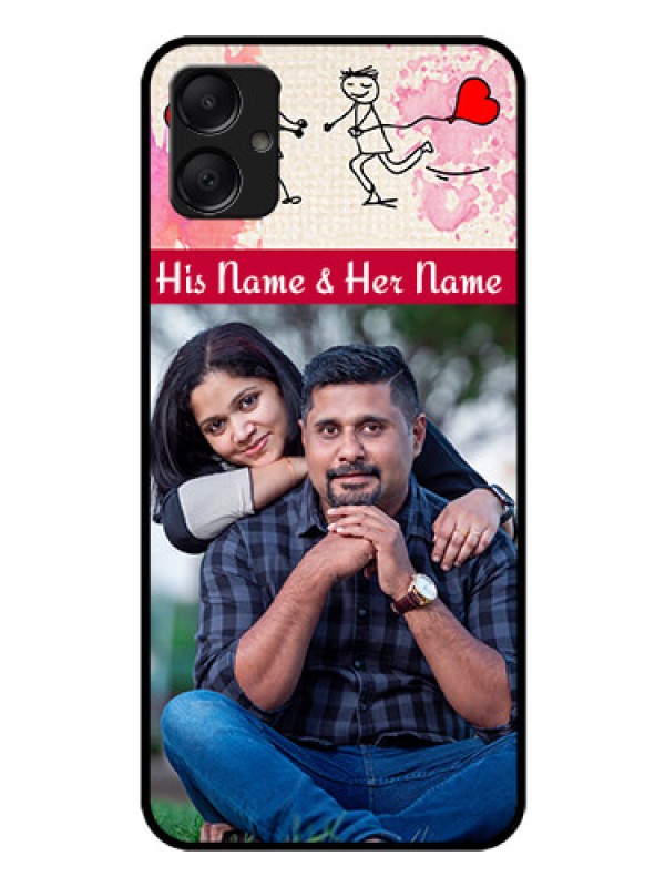 Custom Galaxy F05 Custom Glass Phone Case - You And Me Case Design