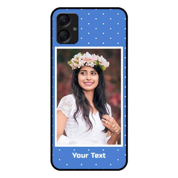 Galaxy F05 Custom Glass Phone Case - Polka Dots Design