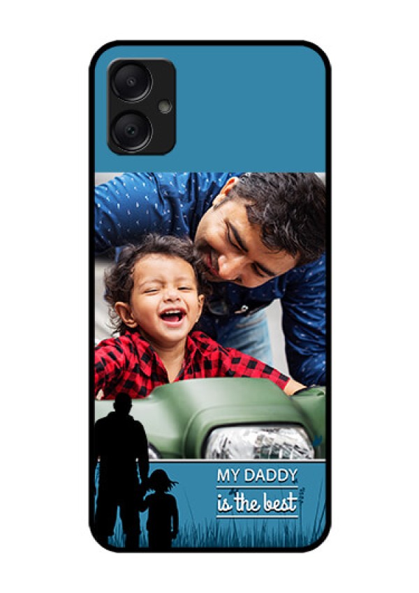 Galaxy F05 Custom Glass Phone Case - Best Dad Design