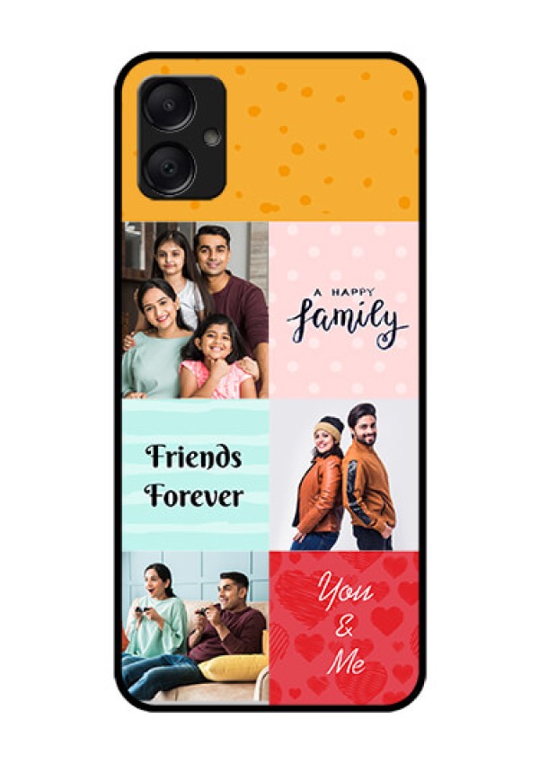 Galaxy F05 Custom Glass Phone Case - Images With Quotes Design