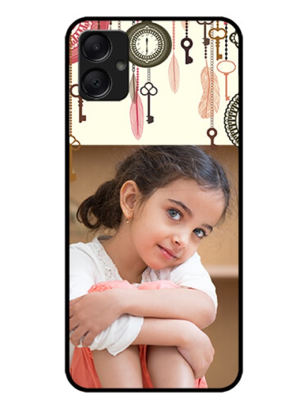 Custom Galaxy F05 Custom Glass Phone Case - Boho Style Design