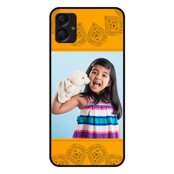 Galaxy F05 Custom Glass Phone Case - Photo Wedding Design