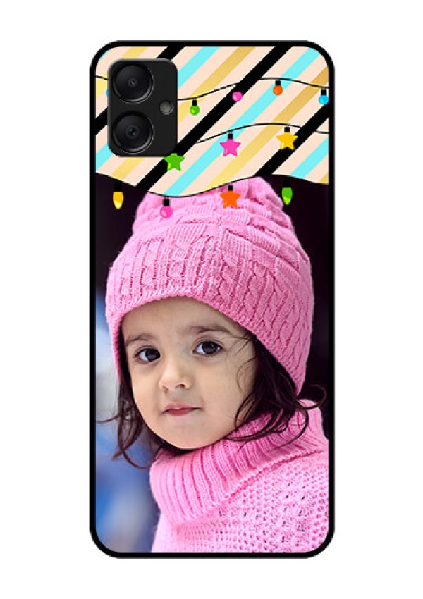 Galaxy F05 Custom Glass Phone Case - Lights Hanging Design