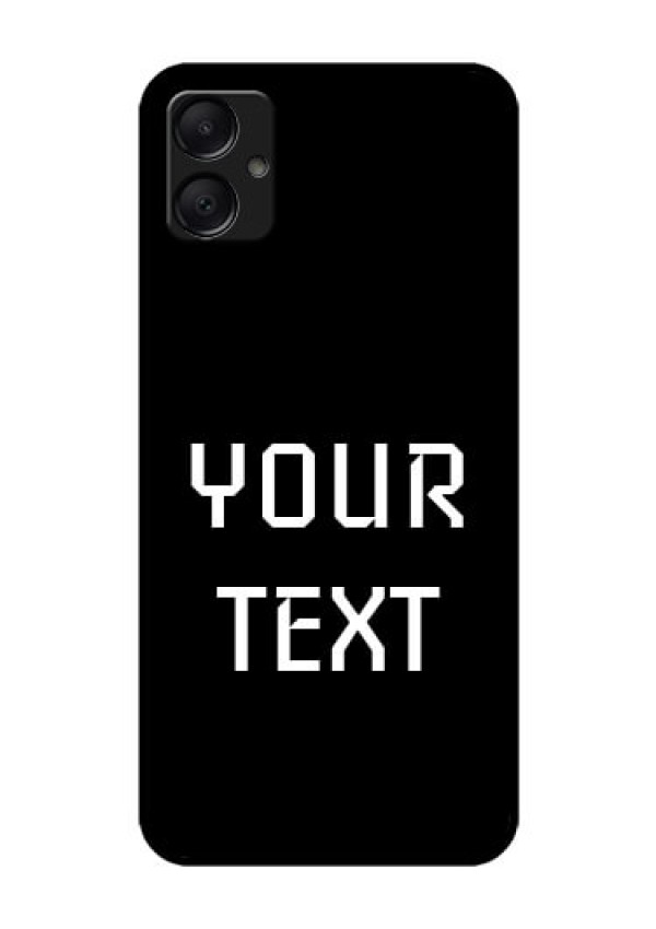 Galaxy F05 Custom Glass Phone Case - Your Name Design