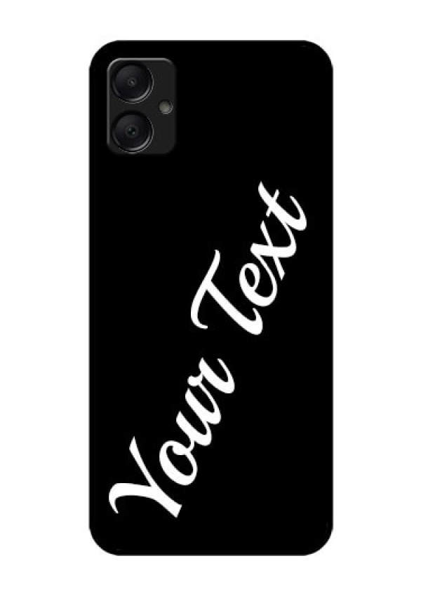 Galaxy F05 Custom Glass Phone Case - With Your Name Design