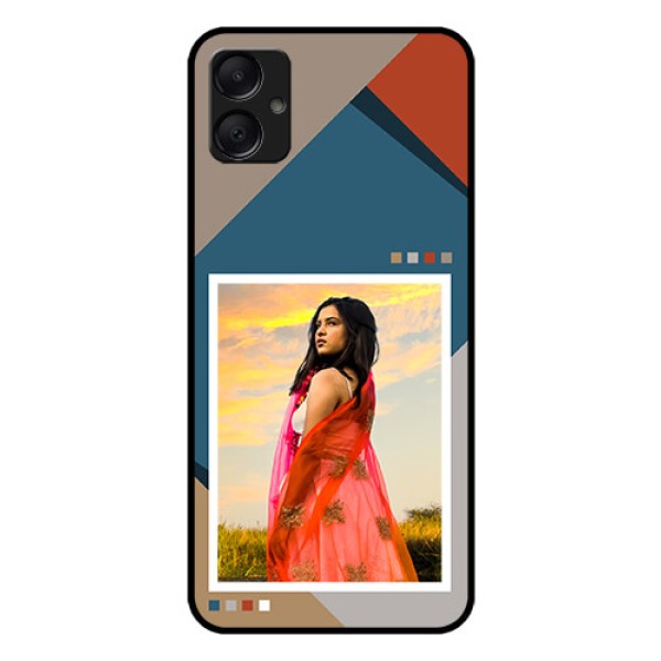 Galaxy F05 Custom Glass Phone Case - Retro Color Pallet Design Galaxy F05 Custom Glass Phone Case - Retro Color Pallet Design