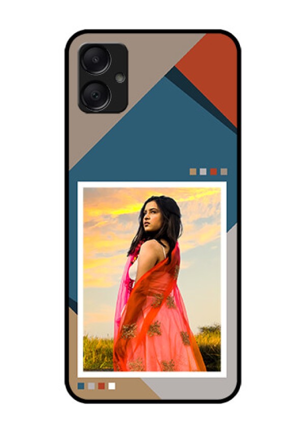 Galaxy F05 Custom Glass Phone Case - Retro Color Pallet Design