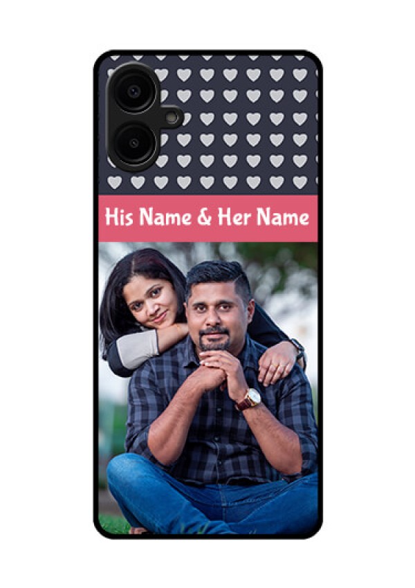Galaxy F06 Custom Glass Phone Case - Love Symbols Design